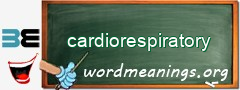 WordMeaning blackboard for cardiorespiratory